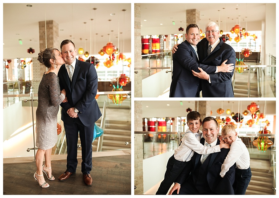 groom and family members