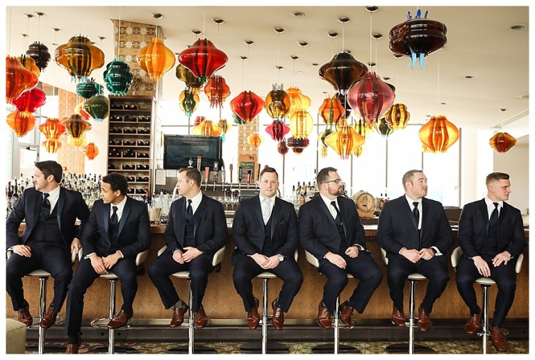 groomsmen at Indianapolis bar