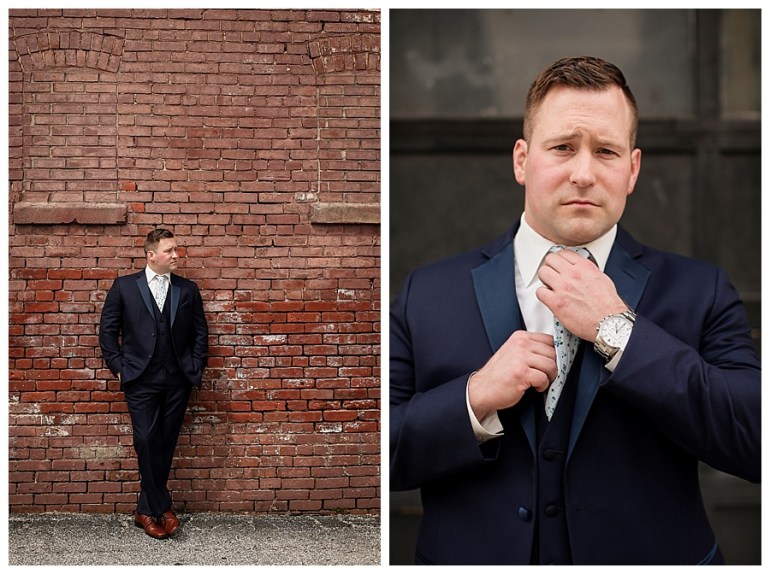posed photographs of groom